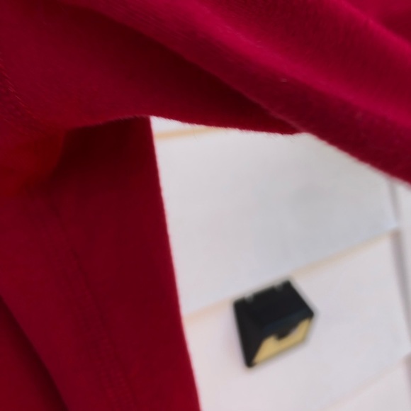 Swish Red Long Sleeve V-Neck top-20”across- dress up or down- jeans -leggings - Picture 6 of 10